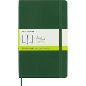 Caderno Moleskine Classic, capa mole, verde mirtilo, 192 páginas