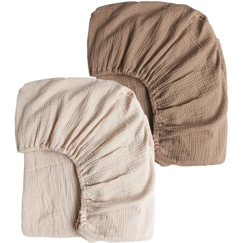 Lençóis de berço Konssy Muslin 100% algodão para berço padrão