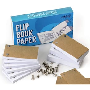 Papel flip book Molcey 720 folhas (1480 páginas) com furos