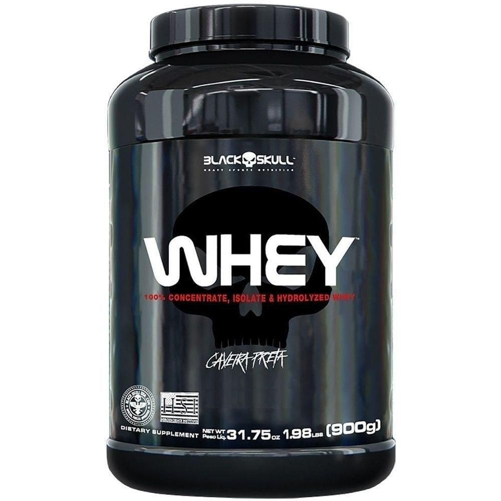Whey Protein Pote (900g) - Sabor: Morango.