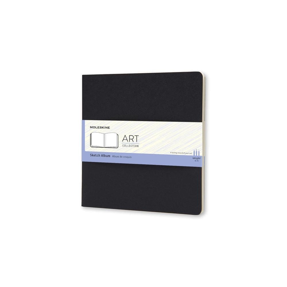 Álbum de esboços Moleskine Art, capa macia, quadrada, 7,5 x 7,5 cm, preta