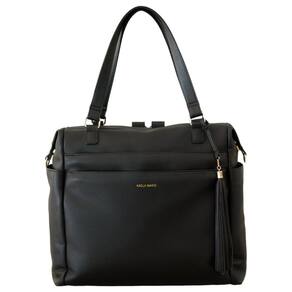 Mochila para fraldas Kaela Marie Large Vegan Leather Black