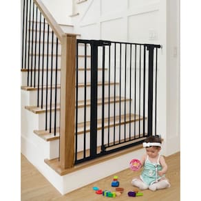 Baby Gate COMOMY 36 Extra Tall para escadas, portas, preto