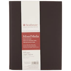 Art Journal Strathmore 500 Series, encadernado rígido, 32 folhas, 8,5 x 11 polegadas