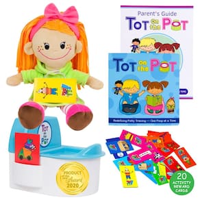 Potty Training System Tot on the Pot com guia e livro para pais