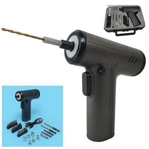 Chave de Fenda Parafusadeira Furadeira Eletrica 29 Bits Maleta Bateria Recarregavel Luz de Led Sem Fio Reforma Construçao Obra Potente Seguro