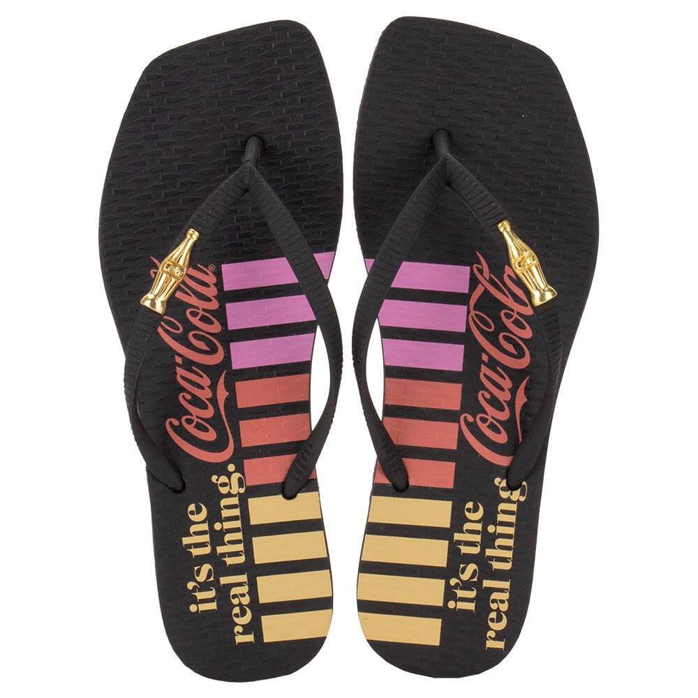 Chinelo Feminino Carlo Square Coca-Cola Cc4326