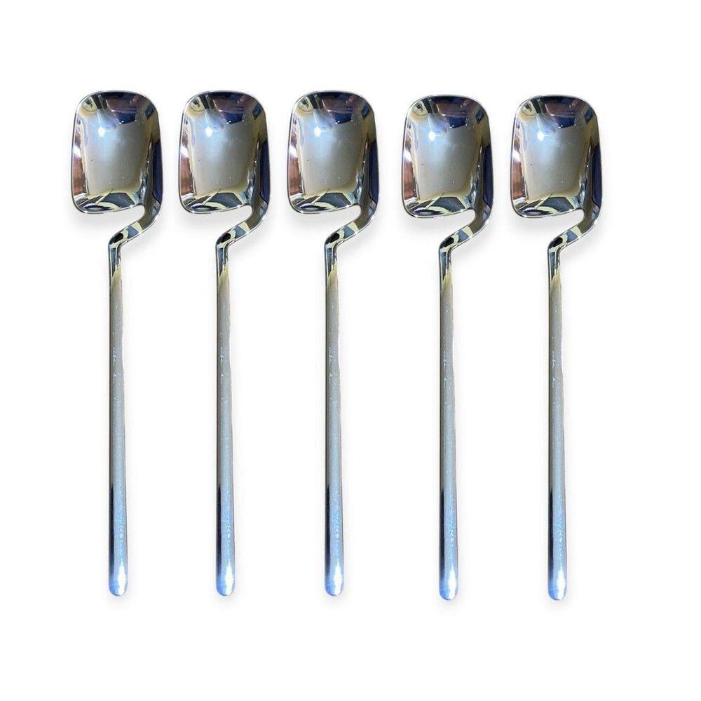 Kit 12 Colheres Sobremesa Vazada Prata Plástico 14Cm Festa