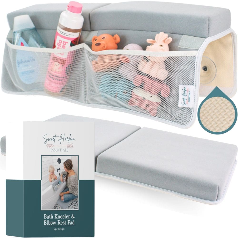Conjunto de joelheiras e almofadas de cotovelo para banho para bebês Sweet Harlow