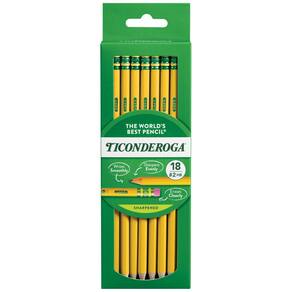 Lápis Ticonderoga com estojo de madeira 2 HB Soft Yellow 108 unidades