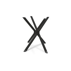 Base de Mesa p/ Cozinha Volga M008 Aço Cromado s/ Tampo Preto Fosco - Kappesberg