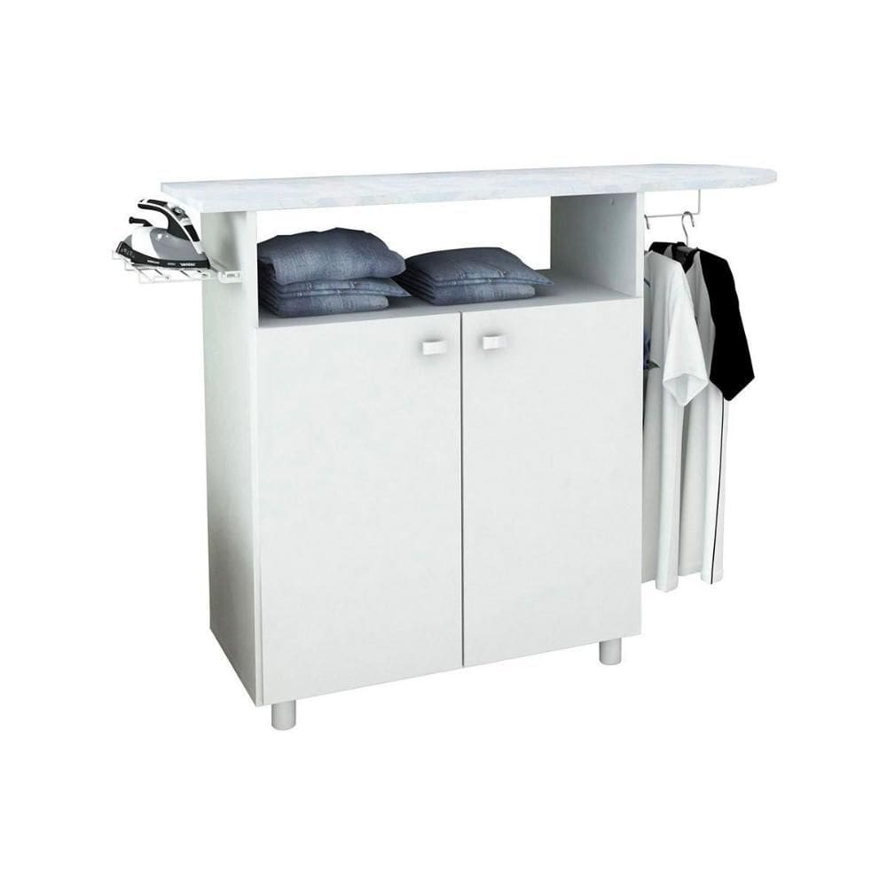 Balcão Multiuso p/ Área Serviço TP-3000 c/ 2 Portas Branco - Tecno Mobili