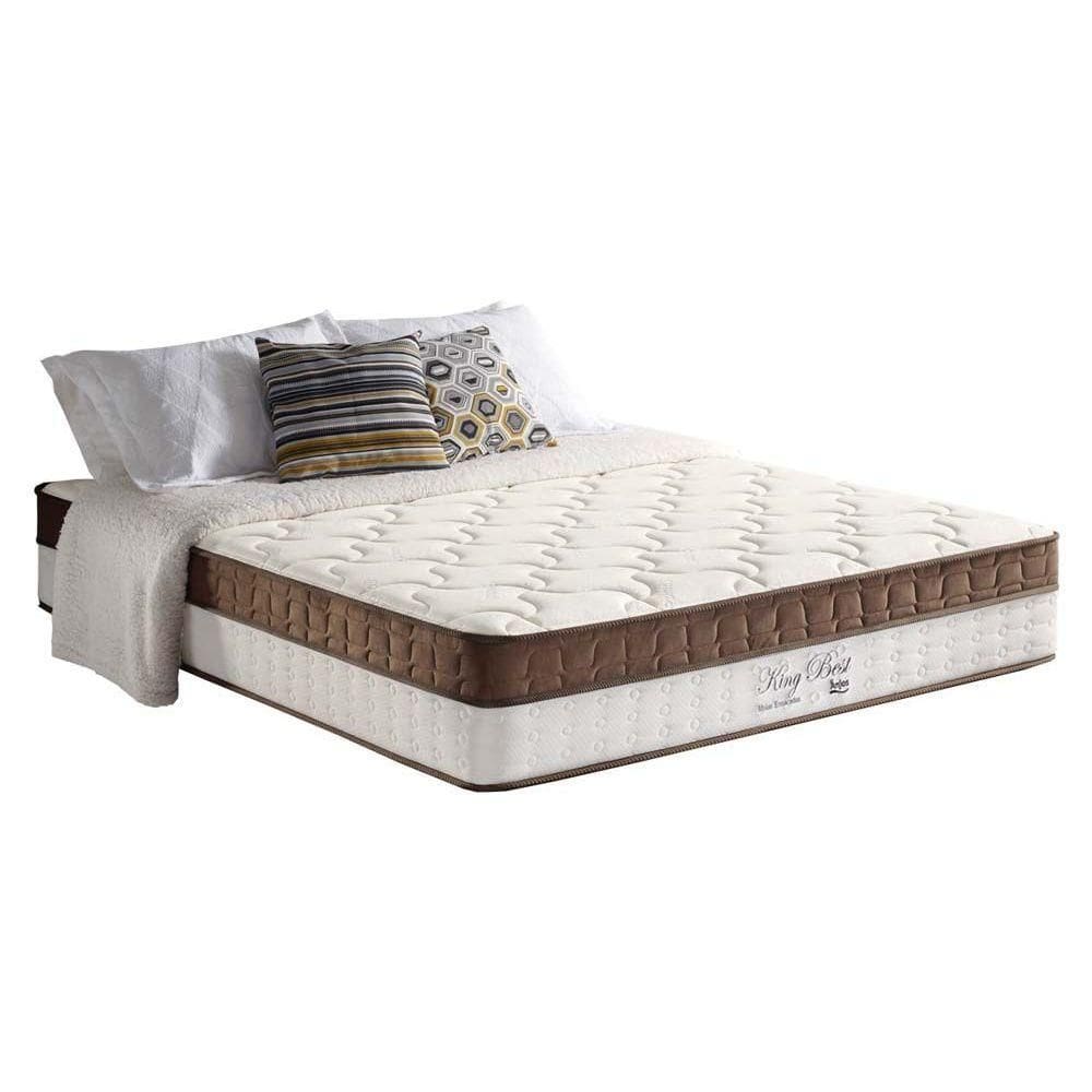 Colchão Casal Molas Superlastic King Best Euro Pillow Brown (138x188x33) - D Angelis Anjos