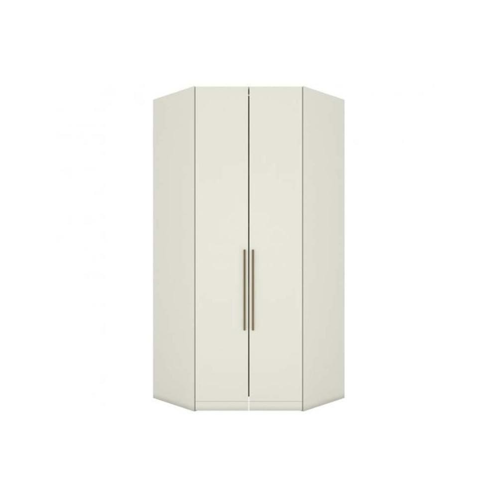 Guarda Roupa Closet Solteiro de Canto Oblíquo MC05 Seletto c/ 2 Portas e 3 Gavetas Areia - Henn