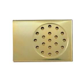 Ralo Inox Dourado Para Box Banheiro - Pratic Ralo