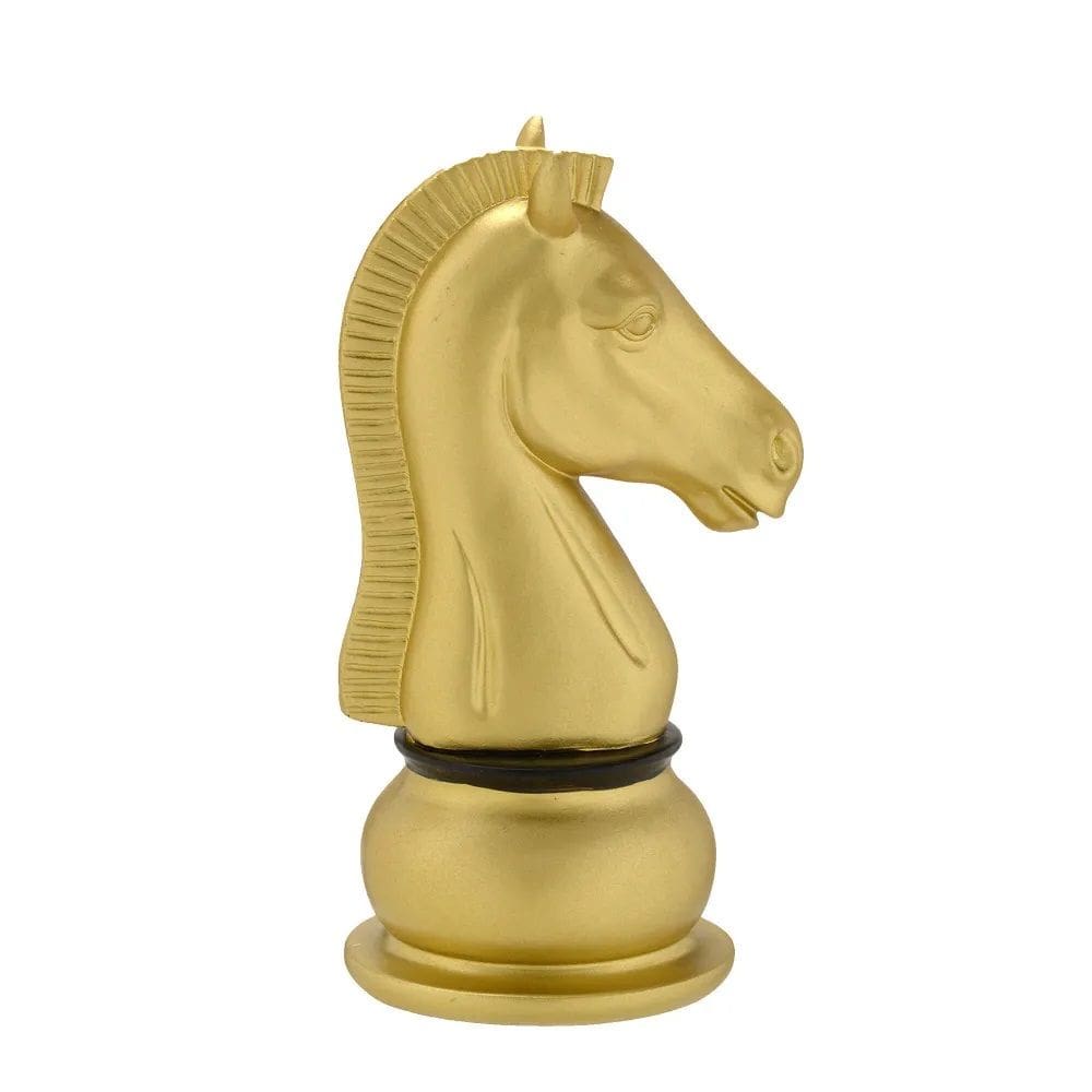 Escultura Cavalo Decorativo Em Resina 19Cm
