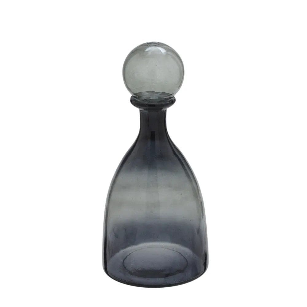Garrafa Decorativa Petrovick Fumê 28Cm