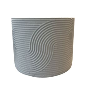 Vaso Em Cimento Texturizado 19 X 24 Cm