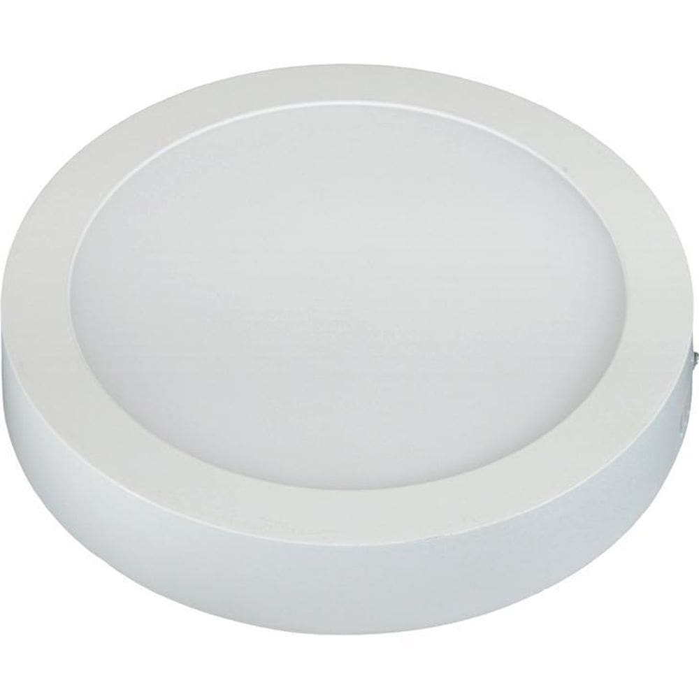 Painel Plafon Led de Sobrepor Taschibra Redondo 12W, Luz Branca 6500K