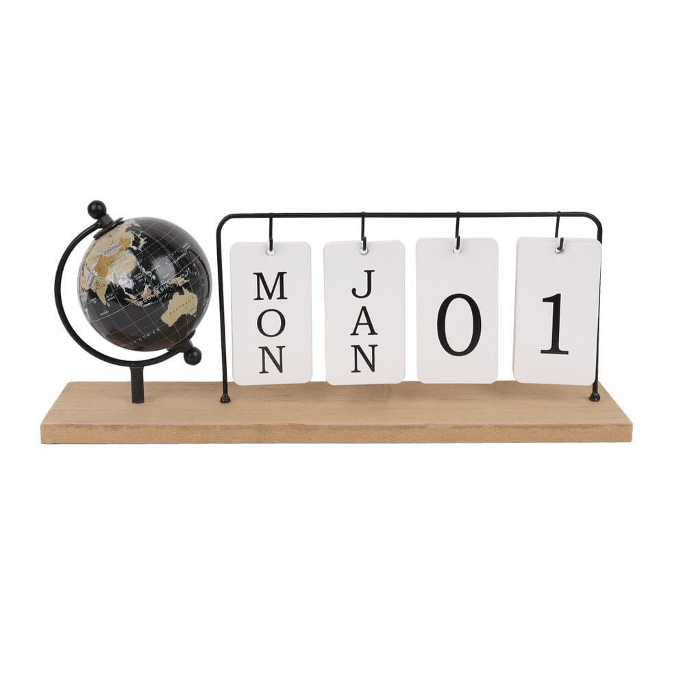 Adorno Decorativo Calendario Mundi 36Cm