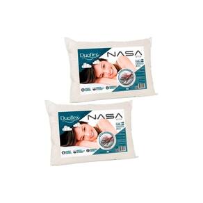 Travesseiro Viscoelástico Nasa Alto Luxo NS1116 Kit c/ 2 Un (50x70x17) - Duoflex