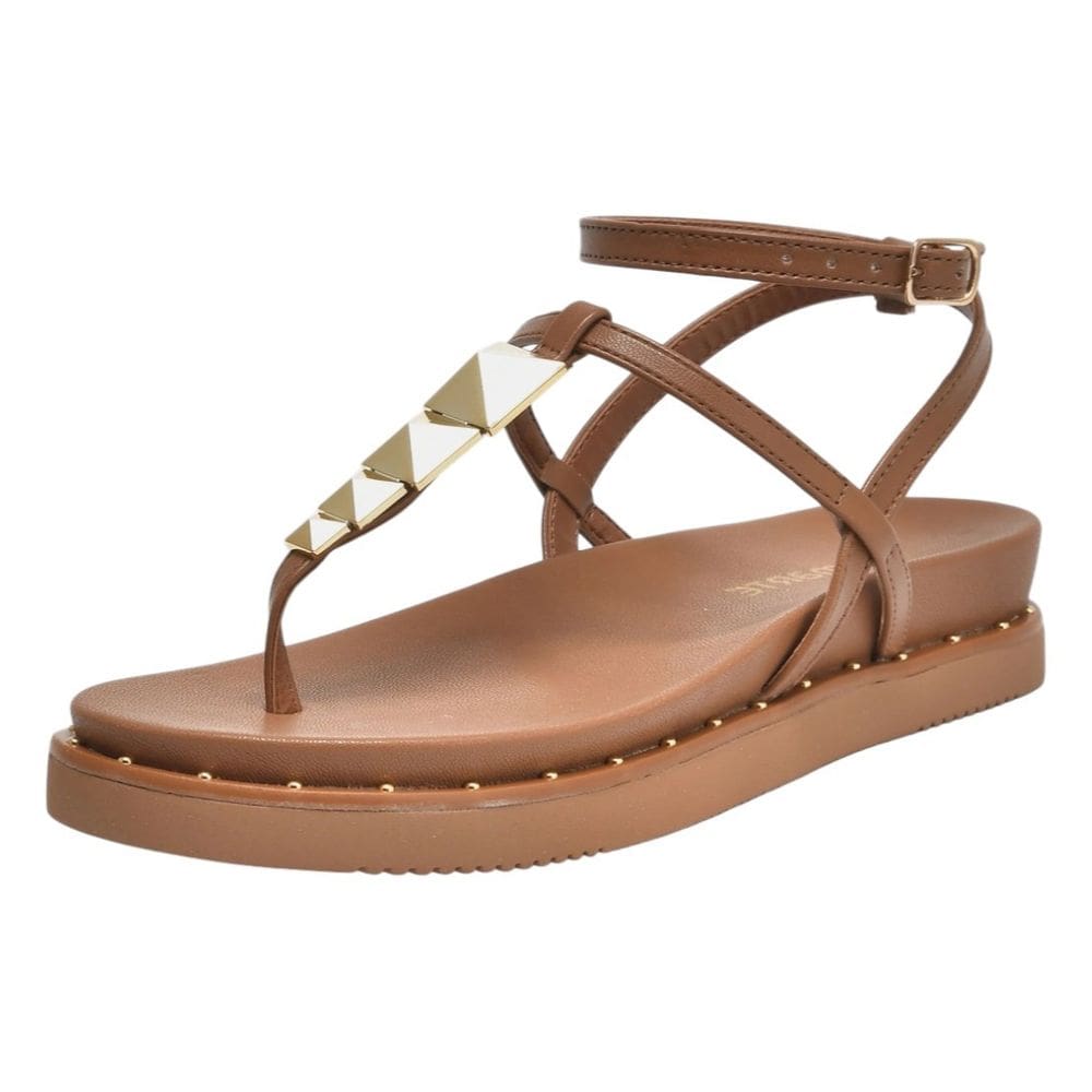 Sandália Feminina Papete Flatform Moderna Casual Via Marte