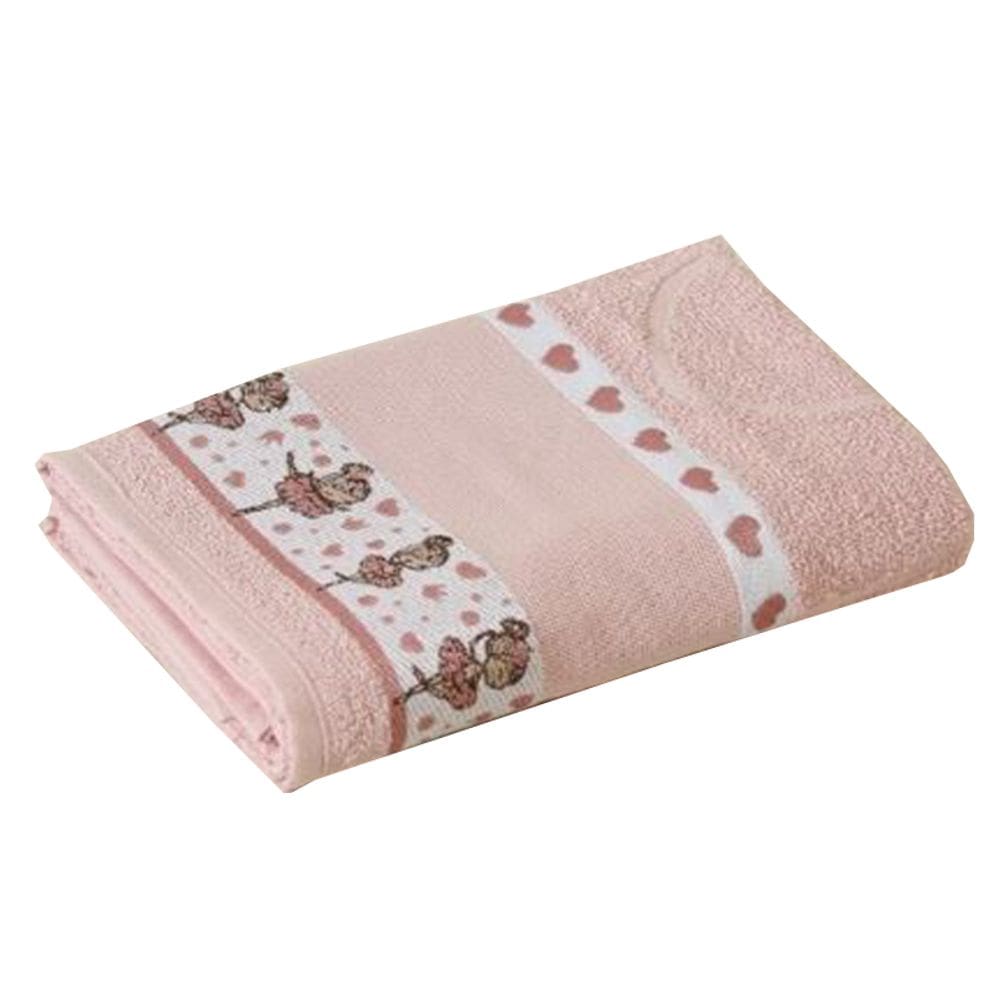 Toalha de Banho Infantil Jacquard para Bordar Funny LMPeter Rosa