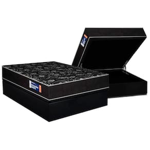 Conjunto Box Baú Casal: Colchão Espuma Plumatex D28 IsoPluma + Base CRC Suede Black (138x188)