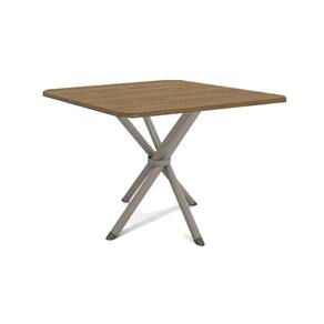 Mesa p/ Cozinha Volga c/ Tampo 90cm Niquel/Nogueira - Kappesberg
