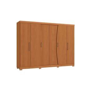 Guarda Roupa 6 Portas e 3 Gavetas c/ Pés CBPM556 Canela - Kappesberg