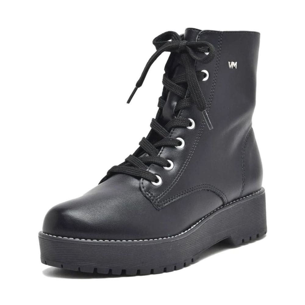 Bota Coturno Feminina Cadarço Tratorada Via Marte 004-001