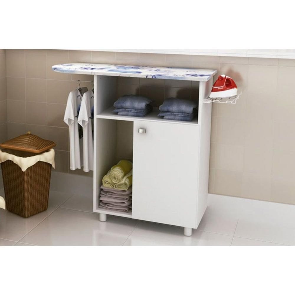 Balcão Multiuso p/ Área Serviço TP-3010 c/ 1 Porta Branco - Tecno Mobili