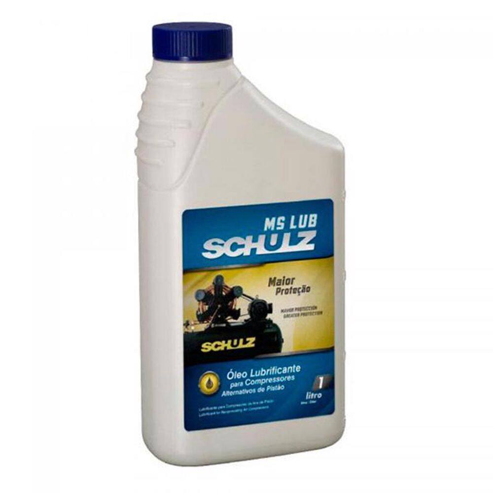 Óleo Lubrificante para Compressor de Pistão 1 litro MS LUB - Schulz 0100011-0