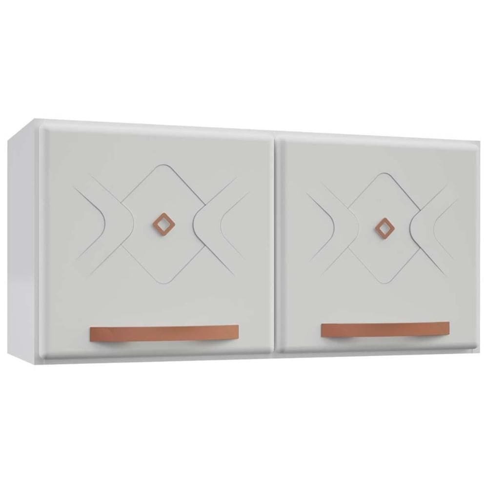 Armário de Cozinha Modulado Mirage New Aço c/ 2 Portas 80cm Branco - Telasul