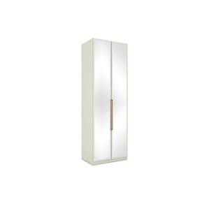 Módulo de Quarto Casal Guarda Roupa MC04 Seletto c/ 2 Portas c/ Espelho e 3 Gavetas Areia - Henn