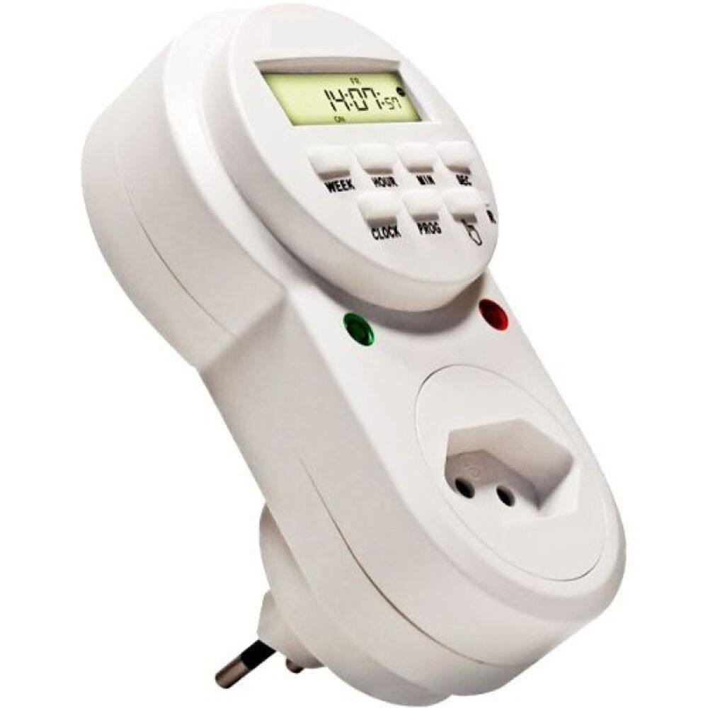 Timer Digital Liga-Desliga Bivolt - 8 Programações 1500W