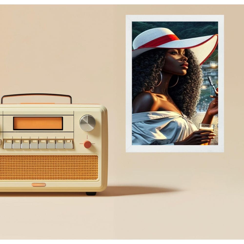 Quadro Maria Navalha Negra 33X24Cm