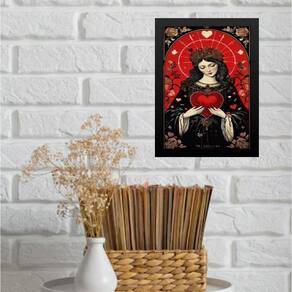 Quadro Decorativo Vintage Deusa Do Amor 45X34Cm - Com Vidro