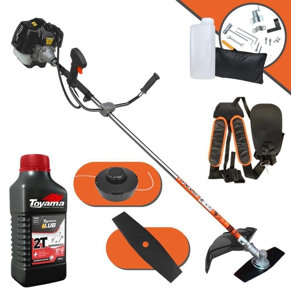 Roçadeira Terra Grh520 Lâmina E Carretel + óleo Toyama 2t