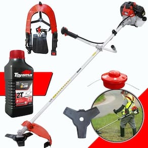 Roçadeira Toyama Rt43l C- Faca 3p + Carretel + óleo 2 Tempos