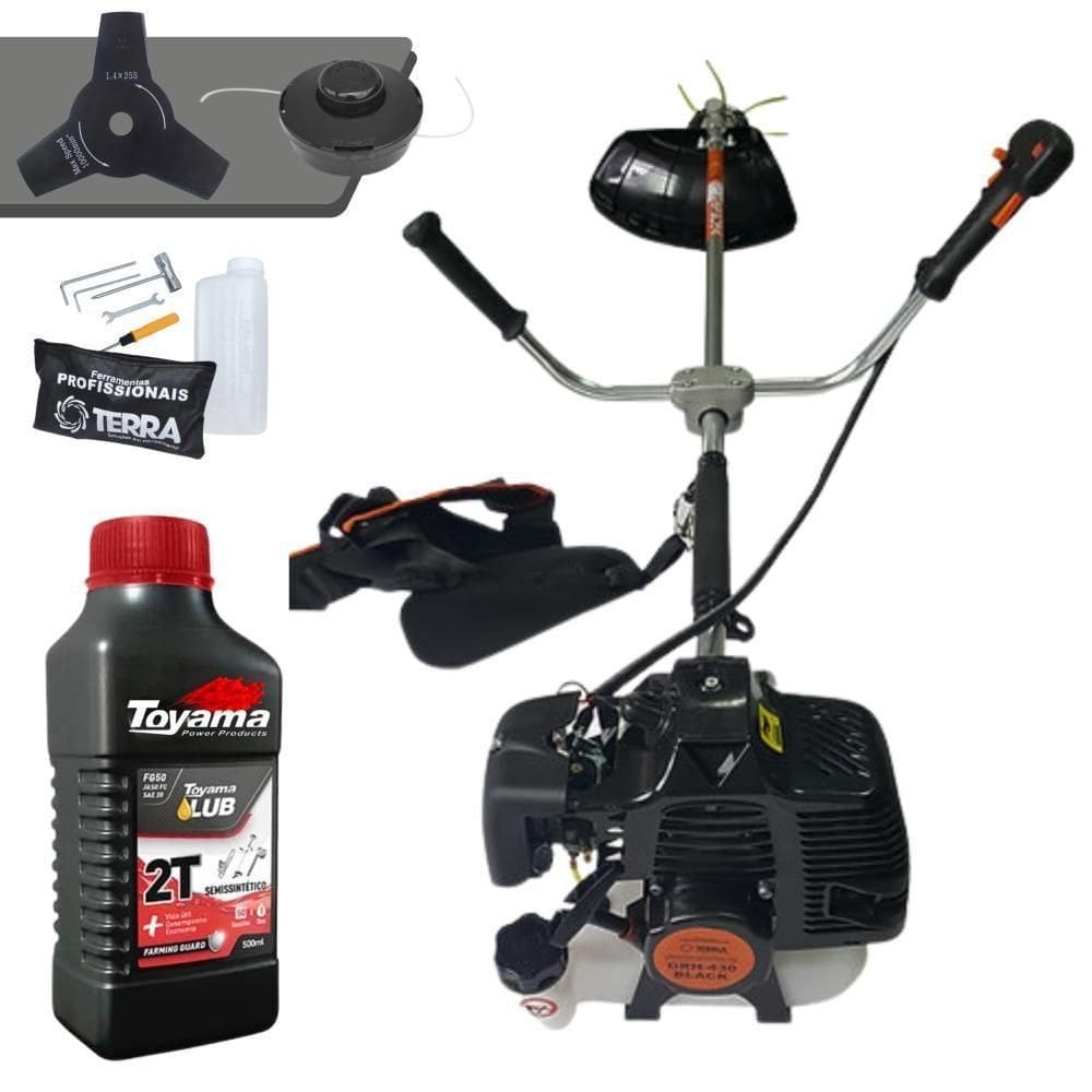Roçadeira Terra Grh430 C- Lâmina E Carretel + óleo Toyama 2t