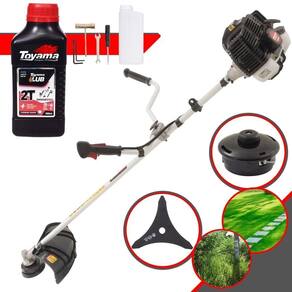 Roçadeira Kawashima Kw52le 2,5hp 52cc + óleo Toyama 2 Tempos