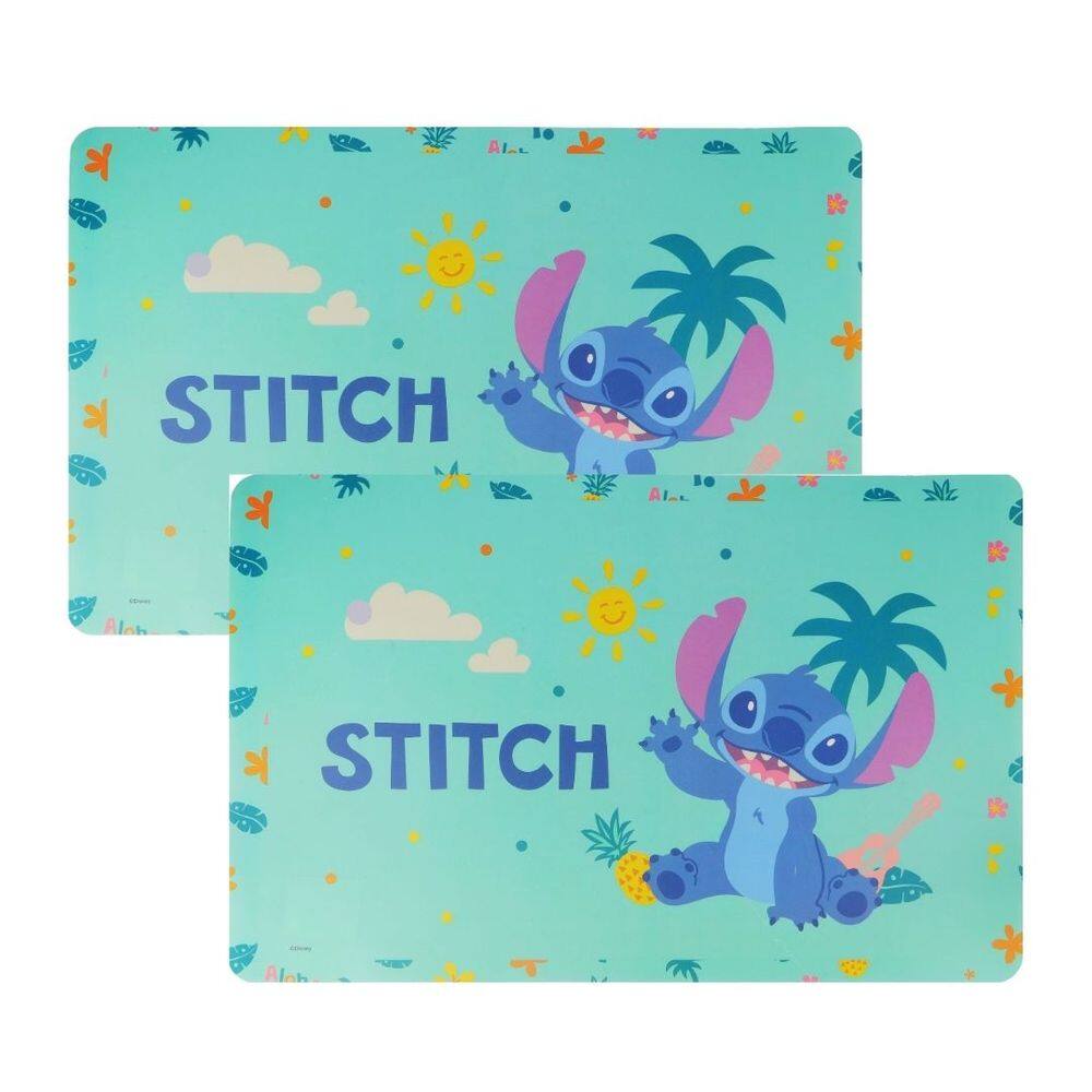 Jogo Americano Infantil 43x25cm PVC Stitch Disney 2 Unidades - Tuut