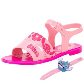 Kit Sandalia Infantil Disney E Relógio Stitch Time Grendene Kids 23248