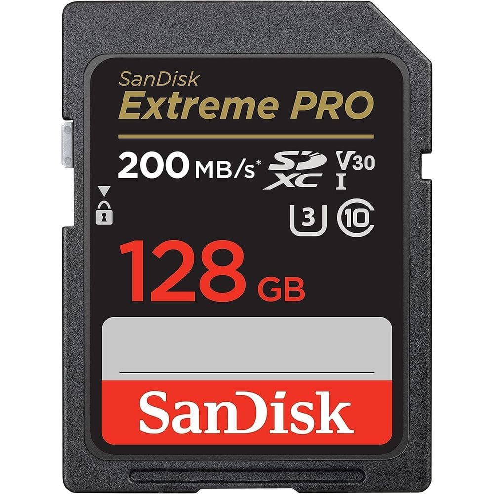 Cartão de memória SanDisk Extreme PRO SDXC 128GB UHS-I C10 V30 4K