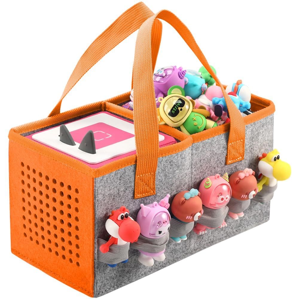 Estojo de transporte PISOSN para Toniebox Starter Set & Tonies (laranja)