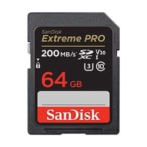 Cartão de memória SanDisk Extreme PRO SDXC 64GB UHS-I C10, U3, V30