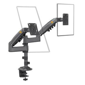 Suporte Braço Articulado 2 Monitores 17 a 34 Pistão a Gás H180 NB