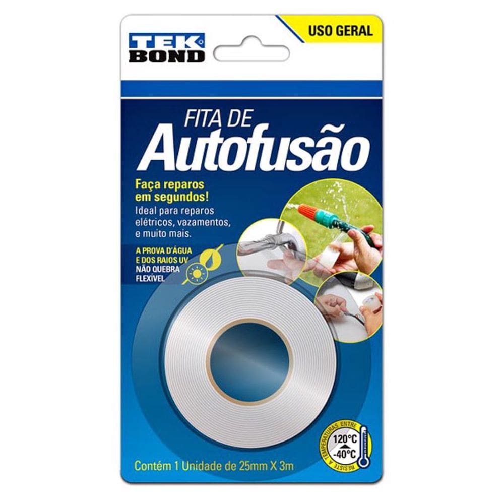 Fita de AutoFusão 25mm x 1m - Tekbond 21281025102