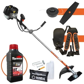 Roçadeira Terra Grh520 Black 52cc 2,5hp + óleo Toyama 2t